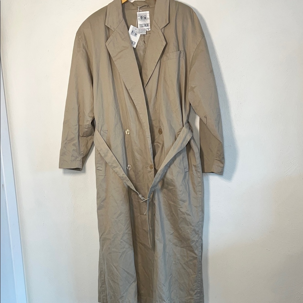 Together Double Breasted Trench Coat